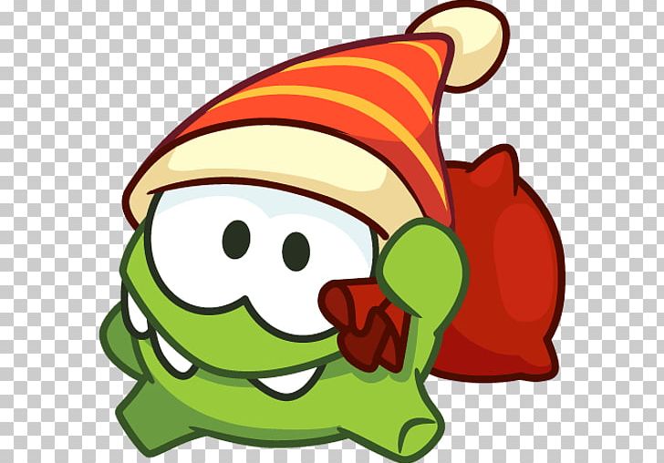 Sticker VKontakte Cut The Rope PNG, Clipart, Artwork, Character, Christmas, Cut The Rope, Fictional Character Free PNG Download