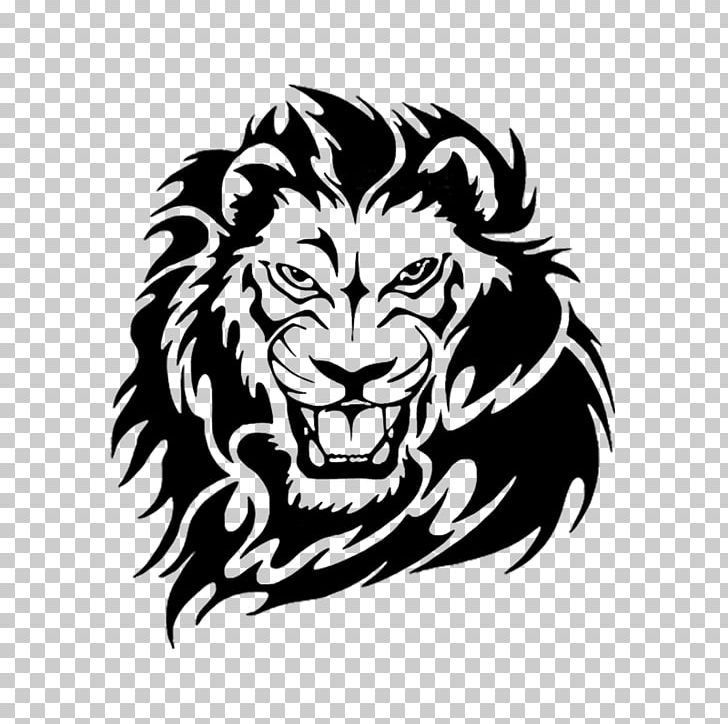 Lion Tattoo Portable Network Graphics PNG, Clipart, Animals, Art, Big Cats, Bla, Black Free PNG Download