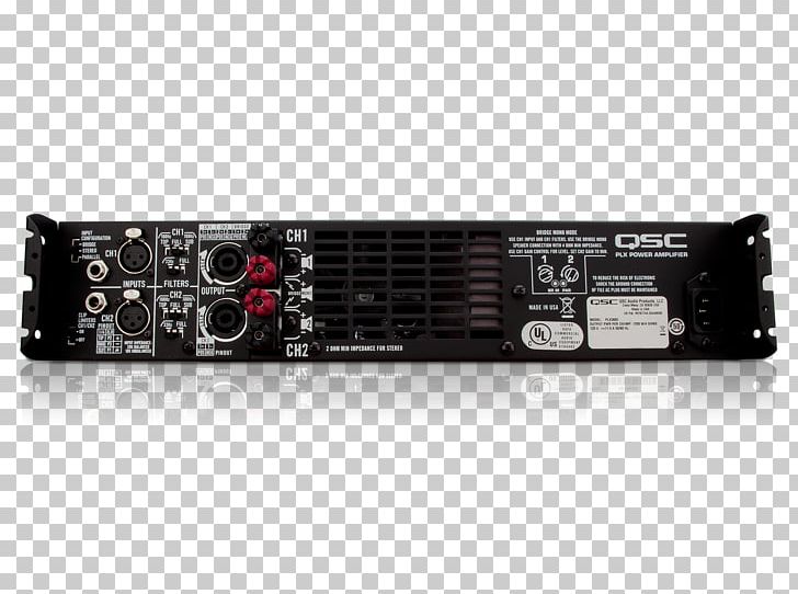 QSC Audio Products Audio Power Amplifier Amplificador Ohm PNG, Clipart, Ampere, Amplificador, Amplifier, Audio Equipment, Electrical Wires Cable Free PNG Download