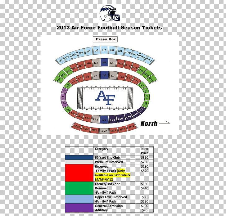 Falcon Stadium Seat Chart