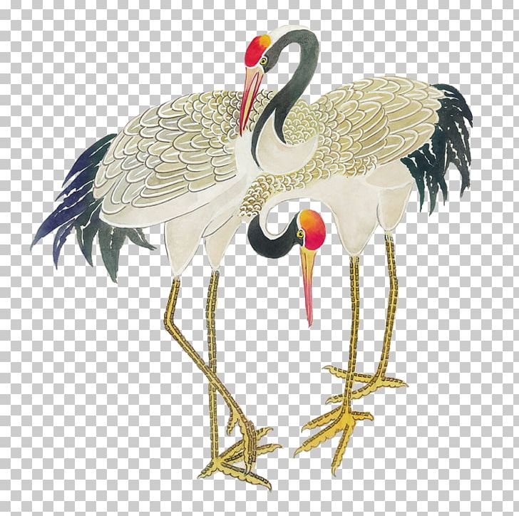 Red-crowned Crane Bird Heron Great Egret PNG, Clipart, Angelababy, Animal, Beak, Bird, Chicken Free PNG Download