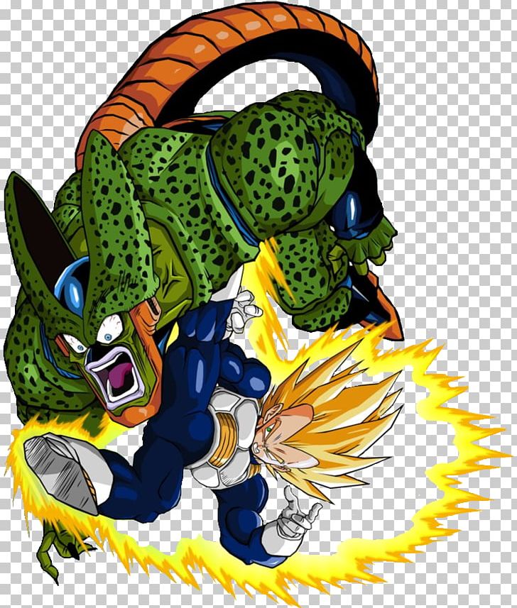 Vegeta Cell Goku Frieza Gohan PNG, Clipart, Amphibian, Cartoon, Cell, Cell Dragon Ball, Dragon Free PNG Download