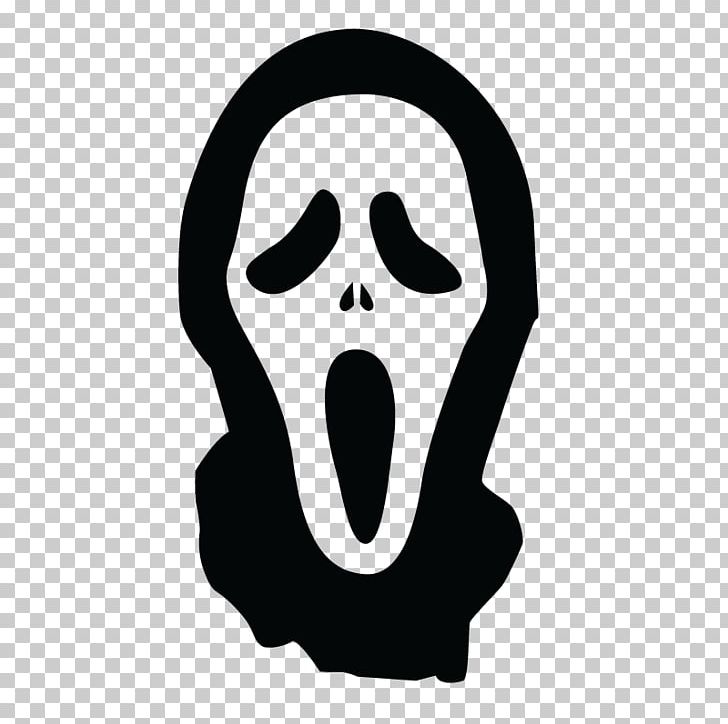 Ghostface Decal Sticker Jason Voorhees Freddy Krueger PNG, Clipart, Black And White, Car Decal, Decal, Drawing, Face Free PNG Download