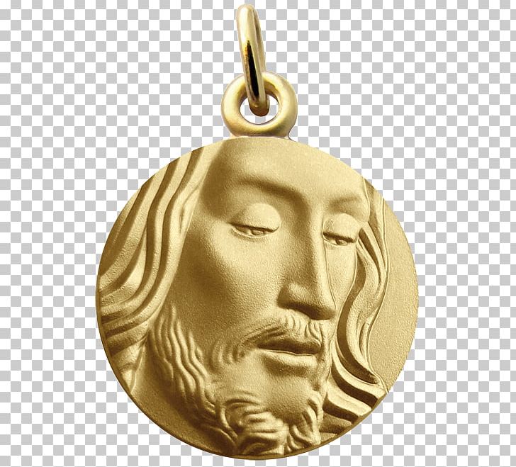 Jesus Gold Medal Locket PNG, Clipart, Aureola, Bijou, Brass, Bronze Medal, Carat Free PNG Download