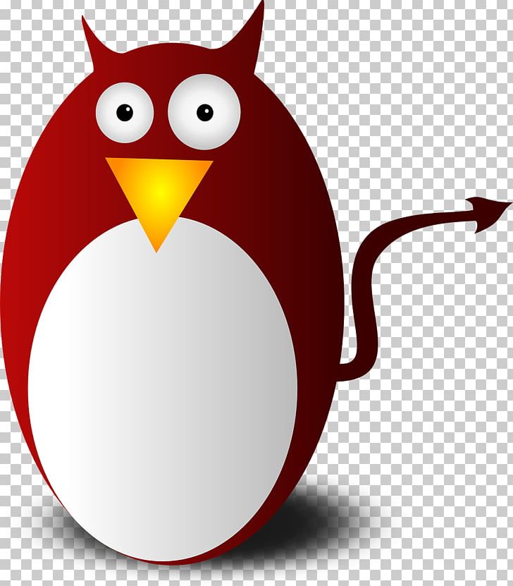 Penguin Devil BSD Daemon PNG, Clipart, Animals, Beak, Bird, Bird Of Prey, Bsd Daemon Free PNG Download