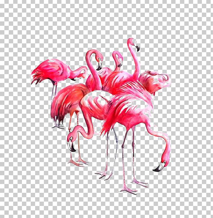 Flamingo Watercolor Painting Paper Art PNG, Clipart, Art, Artist, Beak, Bird, Birds Free PNG Download