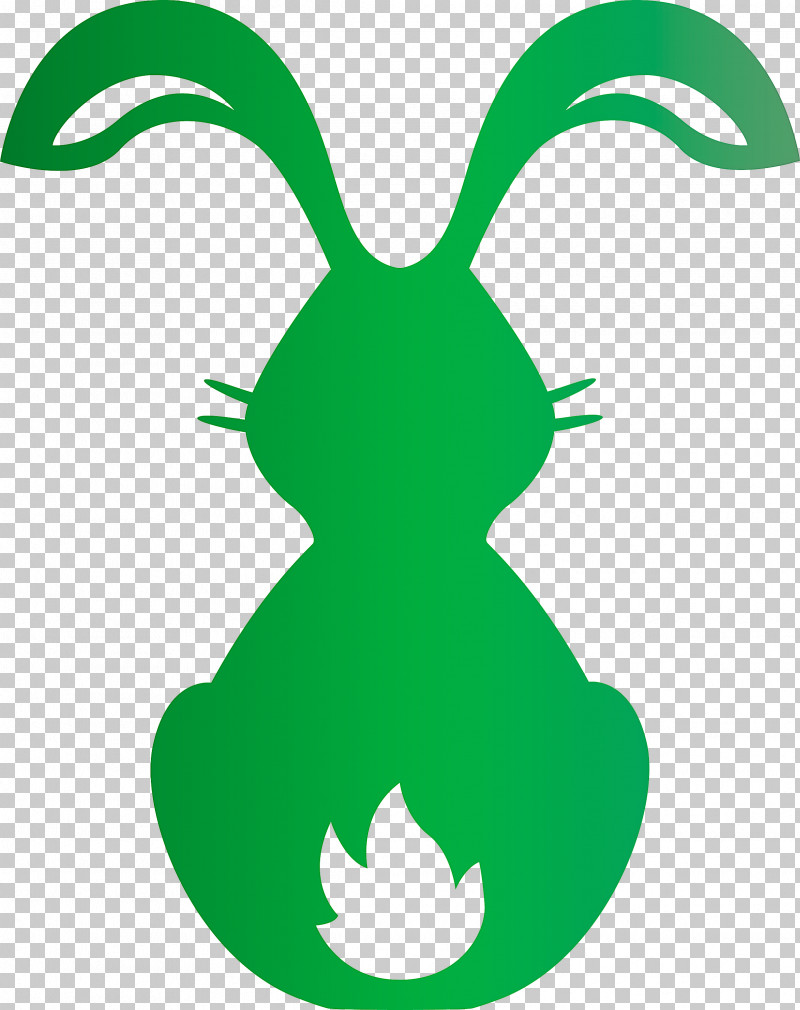 Cute Bunny Easter Day PNG, Clipart, Cute Bunny, Easter Day, Green, Plant, Symbol Free PNG Download