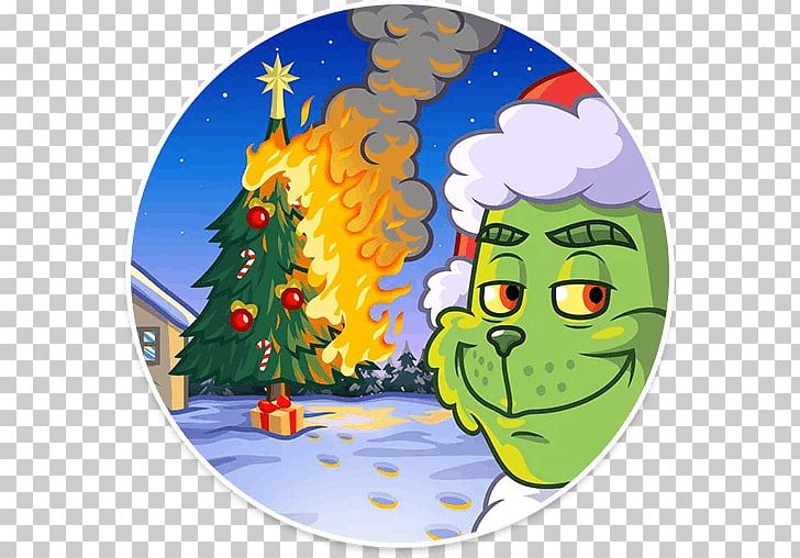 Grinch Christmas Tree Telegram Sticker VKontakte PNG, Clipart, Art, Cartoon, Character, Christmas, Christmas Decoration Free PNG Download