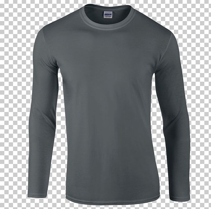 Long-sleeved T-shirt Polo Shirt PNG, Clipart, Active Shirt, Black, Clothing, Crew Neck, Gildan Activewear Free PNG Download