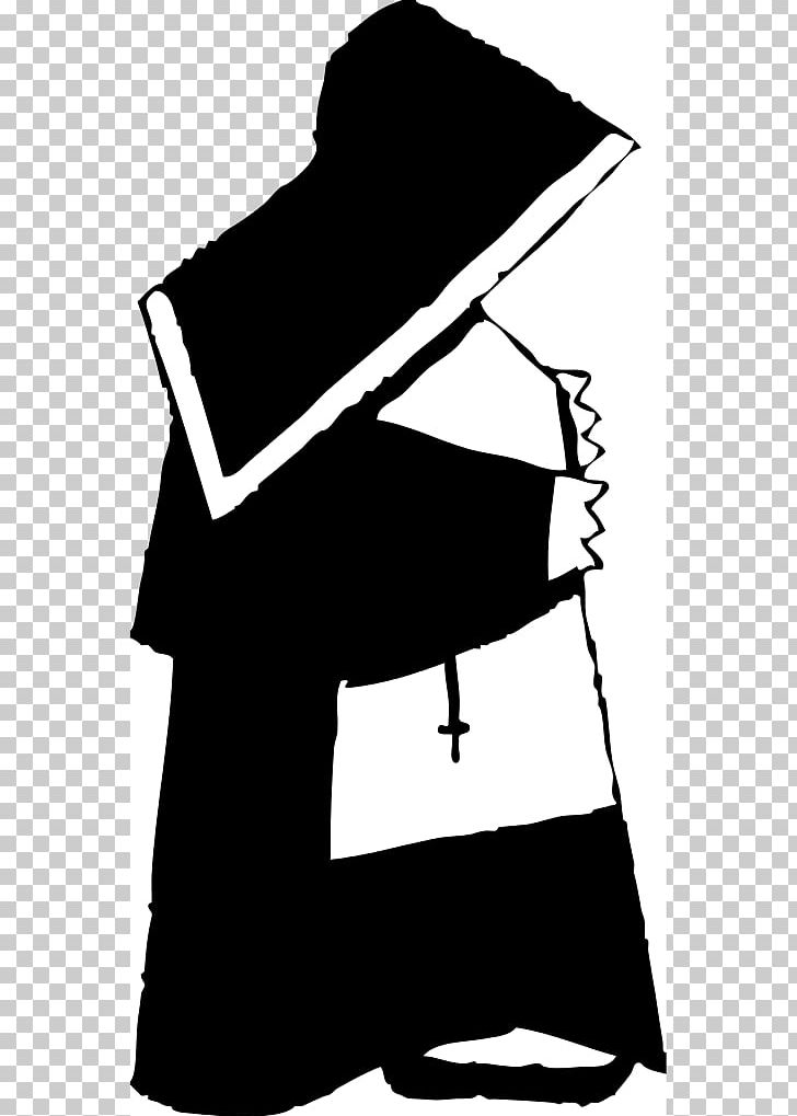 Nun PNG, Clipart, Angle, Art, Black, Black And White, Catholicism Free PNG Download