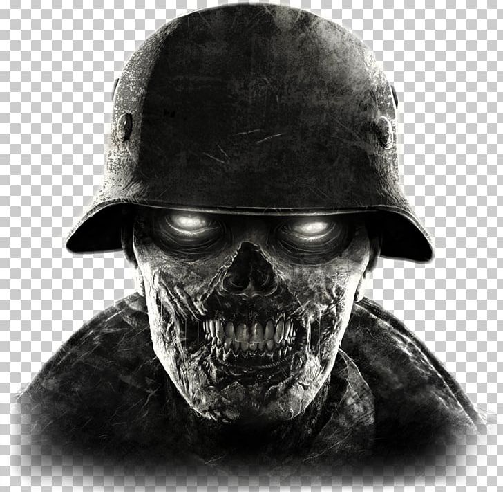 Zombie Army Trilogy Sniper Elite III Sniper Elite V2 Sniper Elite: Nazi Zombie Army PNG, Clipart, Army, Black And White, Bone, Fantasy, Game Free PNG Download