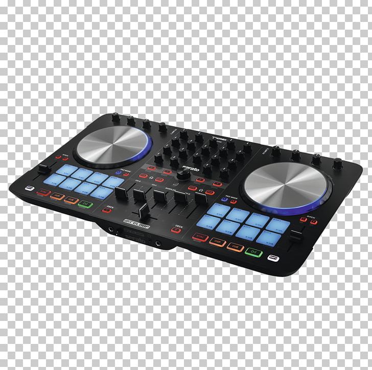 DJ Controller Disc Jockey Reloop Beatmix 4 Audio MIDI Controllers PNG, Clipart, Audio, Audio Mixers, Controller, Disc Jockey, Djay Free PNG Download