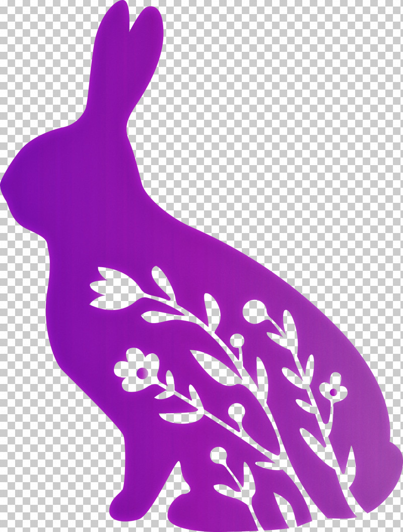 Floral Bunny Floral Rabbit Easter Day PNG, Clipart, Easter Day, Floral Bunny, Floral Rabbit, Hare, Rabbit Free PNG Download