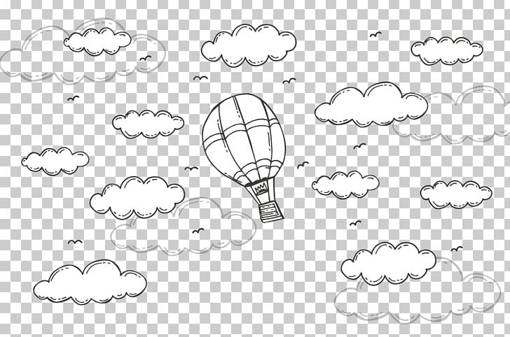Drawing Cloud Euclidean PNG, Clipart, Angle, Baiyun, Balloon, Balloon Border, Black Free PNG Download