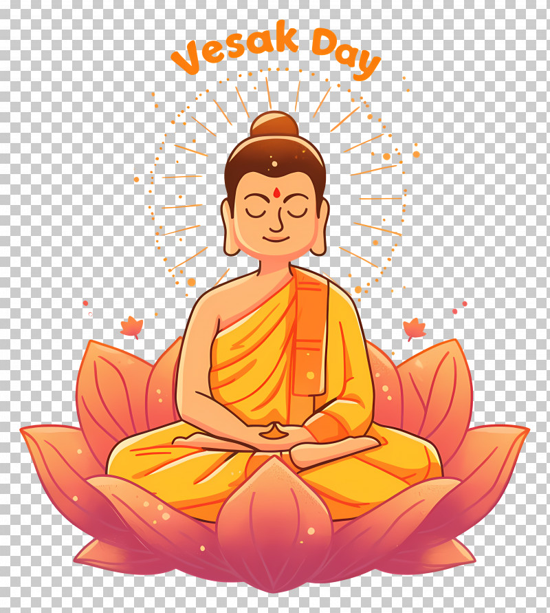 Vesak Day - Buddha On Lotus For Vesak Day PNG
