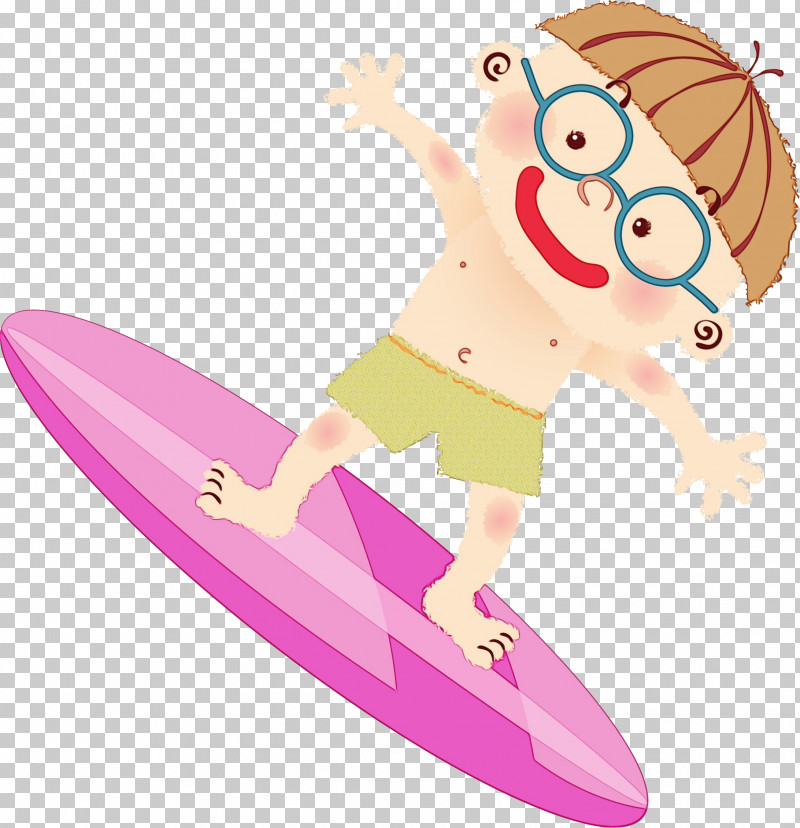 Cartoon Surfing Equipment Surfing Surfboard Boardsport PNG, Clipart, Boardsport, Cartoon, Paint, Pink, Sports Equipment Free PNG Download