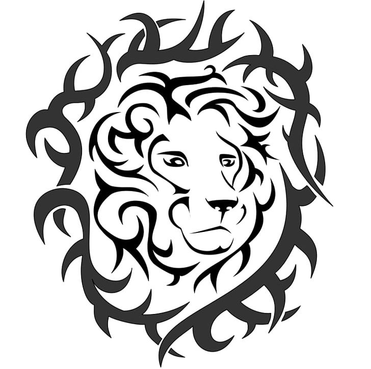 Lion Tattoo Drawing Flash Visual Arts PNG, Clipart, Animal, Art, Artwork, Black, Black And White Free PNG Download