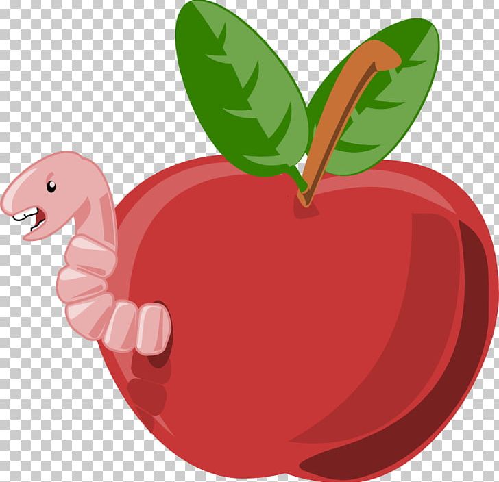 Worm Apple Cartoon PNG, Clipart, Apple, Cartoon, Cartoon Worm Images, Download, Flowering Plant Free PNG Download