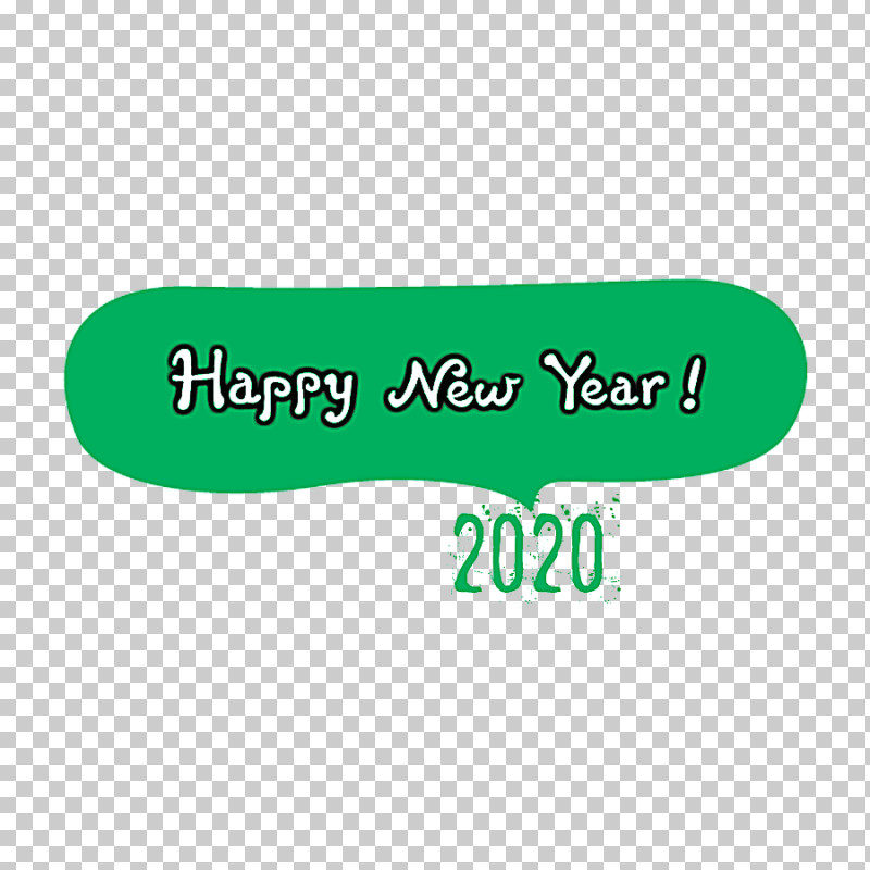 Happy New Year 2020 PNG, Clipart, 2020, Green, Happy New Year, Label, Logo Free PNG Download