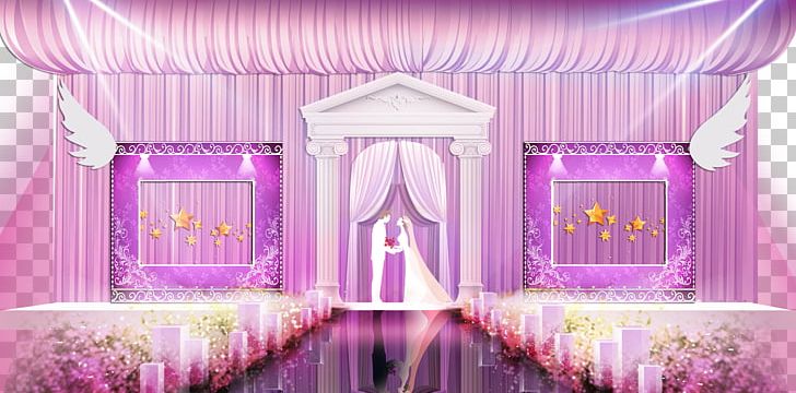 Wedding Purple Stage Chinese Marriage PNG, Clipart, Curtain, Decor, Encapsulated Postscript, Fundal, Holidays Free PNG Download