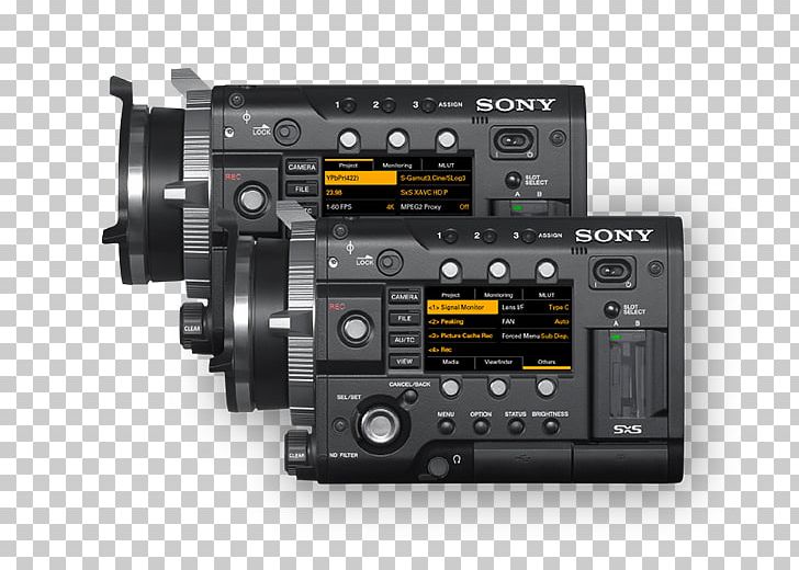 Blackmagic Design Sony CineAlta PMW-F55 Digital Cinematography Camera Sony Corporation PNG, Clipart, 4k Resolution, Audio, Audio Equipment, Audio Receiver, Blackmagic Design Free PNG Download