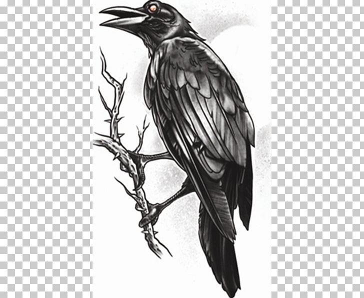 Sleeve Tattoo Gothic Fashion American Crow Abziehtattoo PNG, Clipart, Abziehtattoo, American Crow, Beak, Beauty, Bird Free PNG Download
