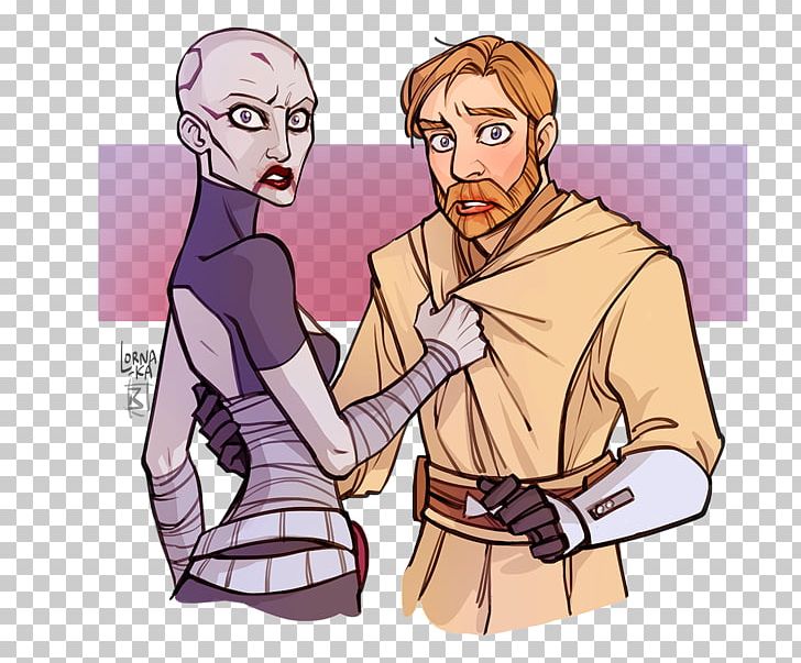 Obi-Wan Kenobi Asajj Ventress Anakin Skywalker Star Wars Fan Art PNG