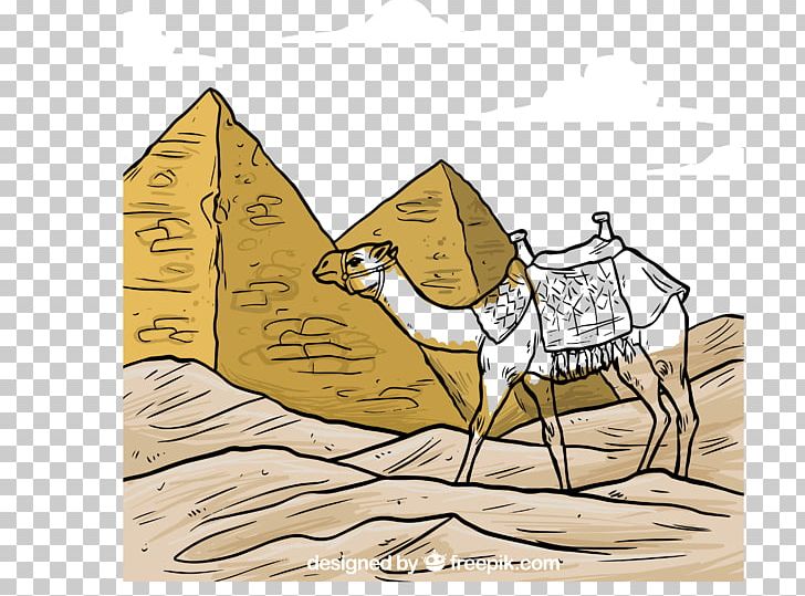 Egyptian Pyramids Sahara Illustration PNG, Clipart, Adobe Illustrator, Animal, Art, Camel, Camel Like Mammal Free PNG Download