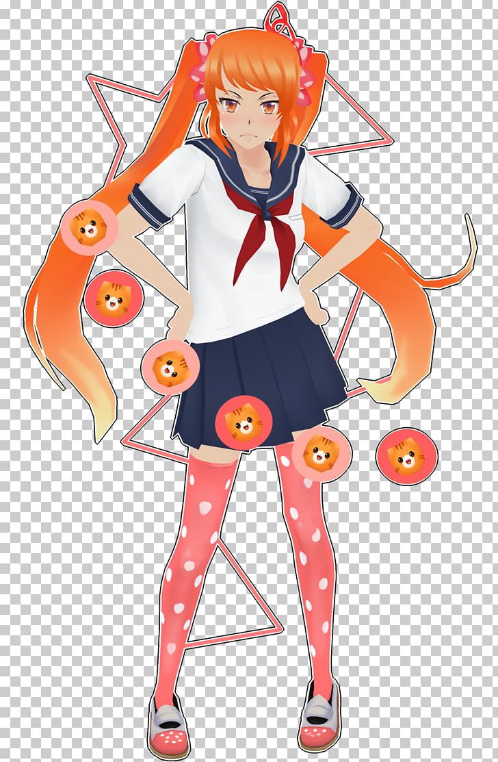 Yandere Simulator MikuMikuDance Tsundere Rendering PNG, Clipart, 3d Computer Graphics, Anime, Art, Cartoon, Character Free PNG Download