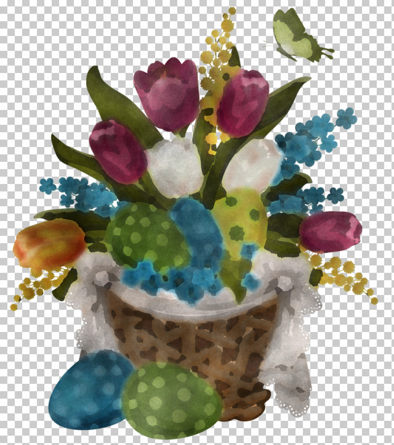 Flowerpot Flower Plant Tulip Watercolor Paint PNG, Clipart, Basket, Easter, Easter Basket Cartoon, Eggs, Flower Free PNG Download