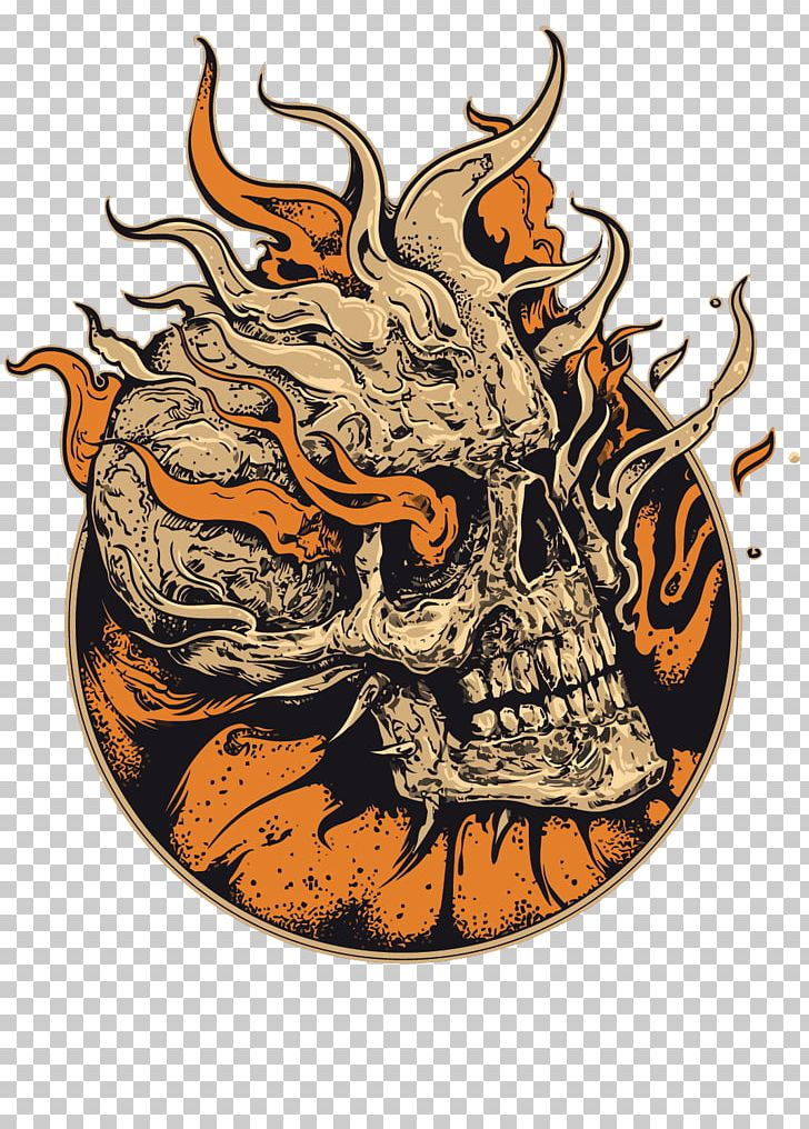 Human Skull Symbolism Skull Art Illustration PNG, Clipart, Art, Behance, Blue Flame, Bone, Drawing Free PNG Download