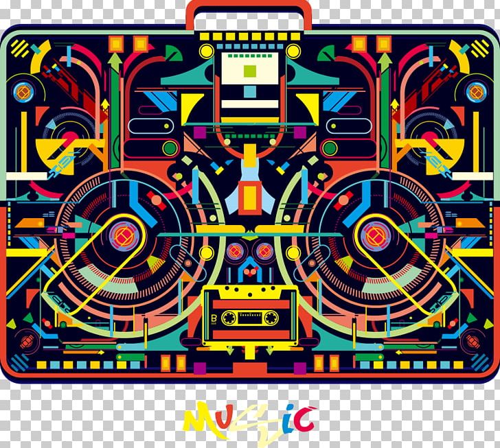 Boombox Abstract Art Illustration PNG, Clipart, Color, Creative Ads, Creative Artwork, Creative Background, Creative Logo Design Free PNG Download