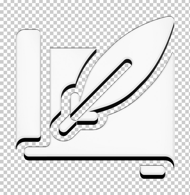 College Icon Quill Icon Literature Icon PNG, Clipart, Black And White, College Icon, Geometry, Line, Literature Icon Free PNG Download