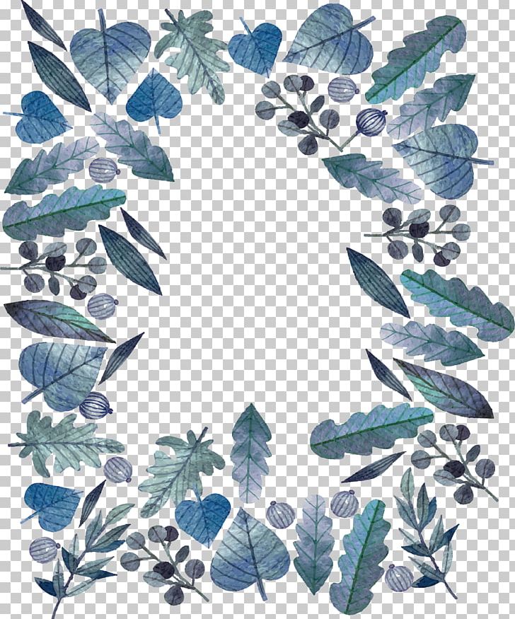 Blue Watercolor Leaves PNG, Clipart, Aqua, Blue, Blue Background, Branch, Design Free PNG Download