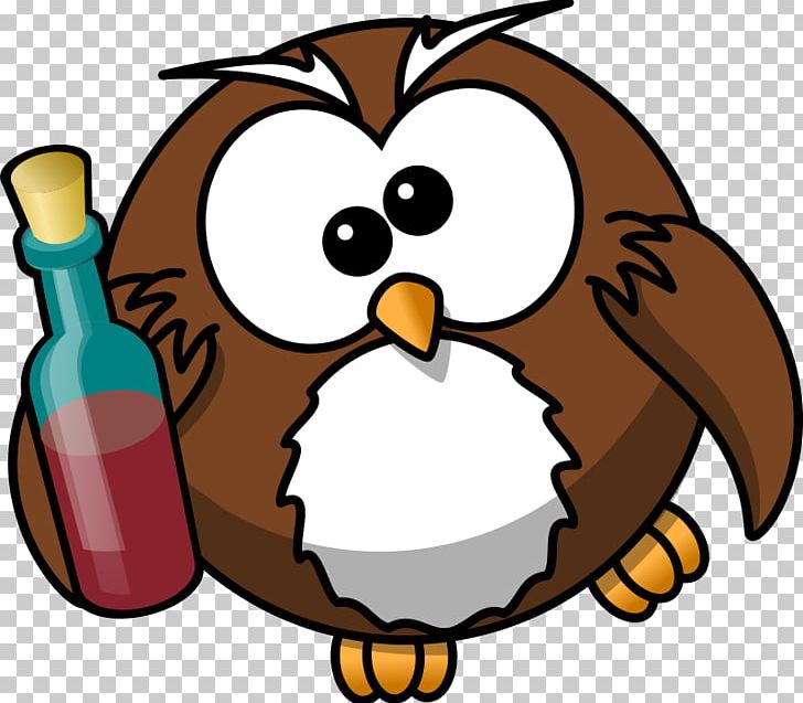 Owl Bird Cartoon PNG, Clipart, Alcoholic Beverage, Alcohol Intoxication, Artwork, Beak, Bird Free PNG Download