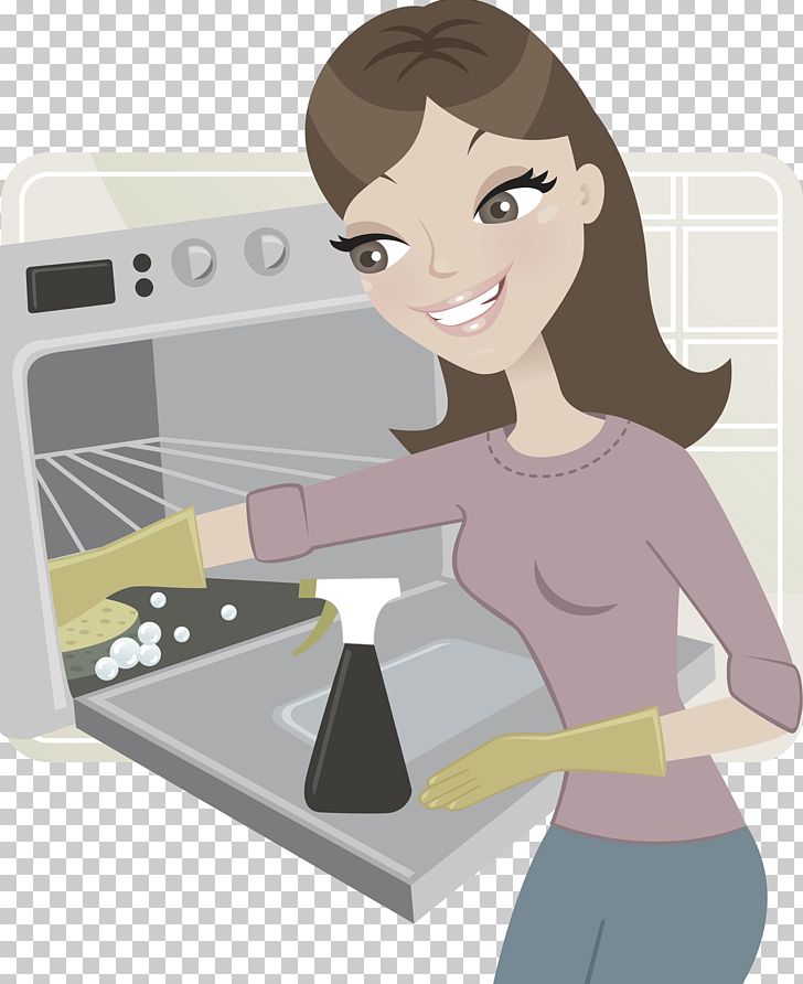 Oven Glove Cleaning PNG, Clipart, Arm, Brown Hair, Cartoon, Cleaning, Cleanliness Free PNG Download