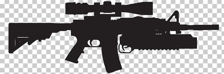 SOPMOD M4 Carbine Advanced Combat Optical Gunsight Close Quarters Battle Receiver PNG, Clipart, Air Gun, Assault Riffle, Assault Rifle, Black, Black And White Free PNG Download