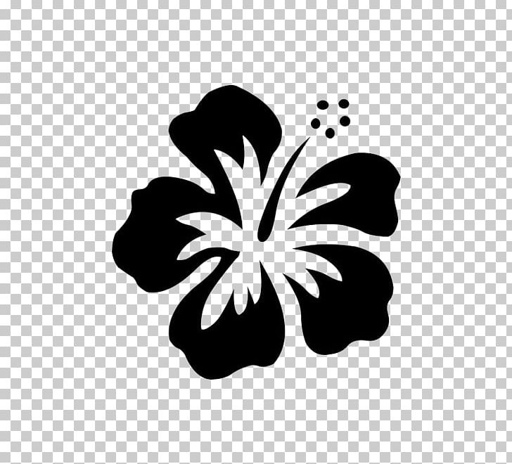 Hawaiian Hibiscus Flower PNG, Clipart, Black And White, Brighamia Insignis, Butterfly, Computer Wallpaper, Decal Free PNG Download