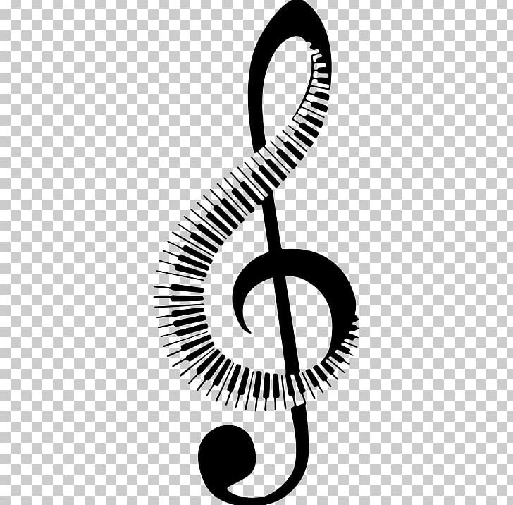 Musical Note Clef Logo PNG, Clipart, Black And White, Circle, Clef, Graphic Design, Key Free PNG Download
