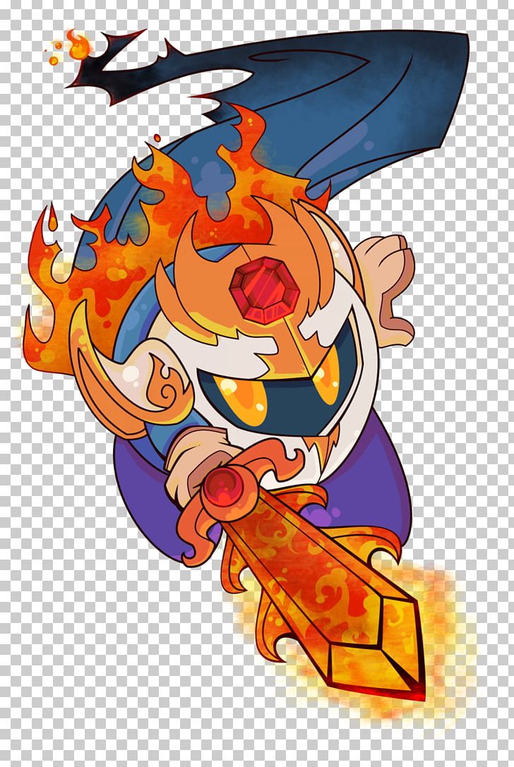 Meta Knight Kirby Art Flame PNG, Clipart, Anime, Art, Cartoon, Character, Computer Wallpaper Free PNG Download