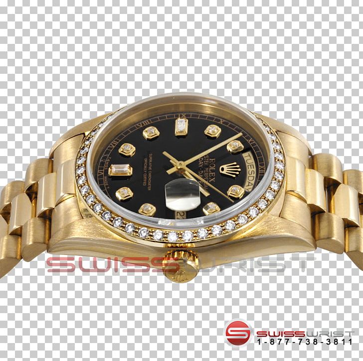 Watch Rolex Day-Date Gold Bezel PNG, Clipart, Accessories, Bezel, Black Diamond, Bling Bling, Brand Free PNG Download