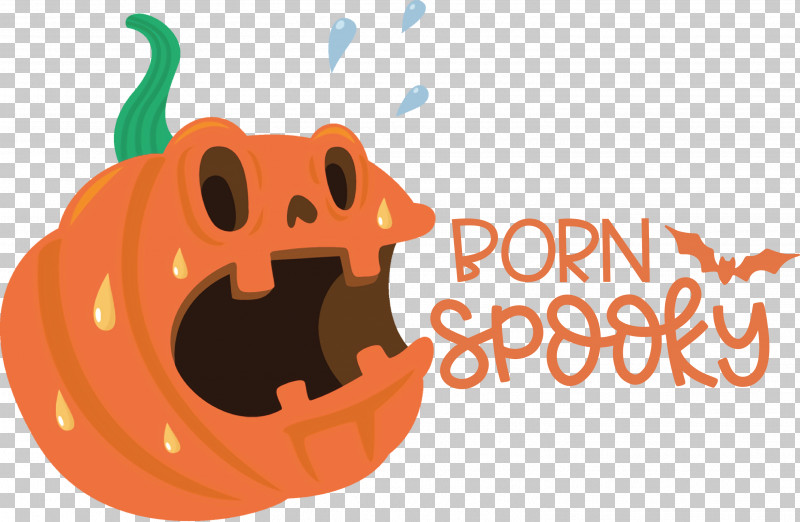 Spooky Pumpkin Halloween PNG, Clipart, Biology, Cartoon, Fruit, Halloween, Logo Free PNG Download