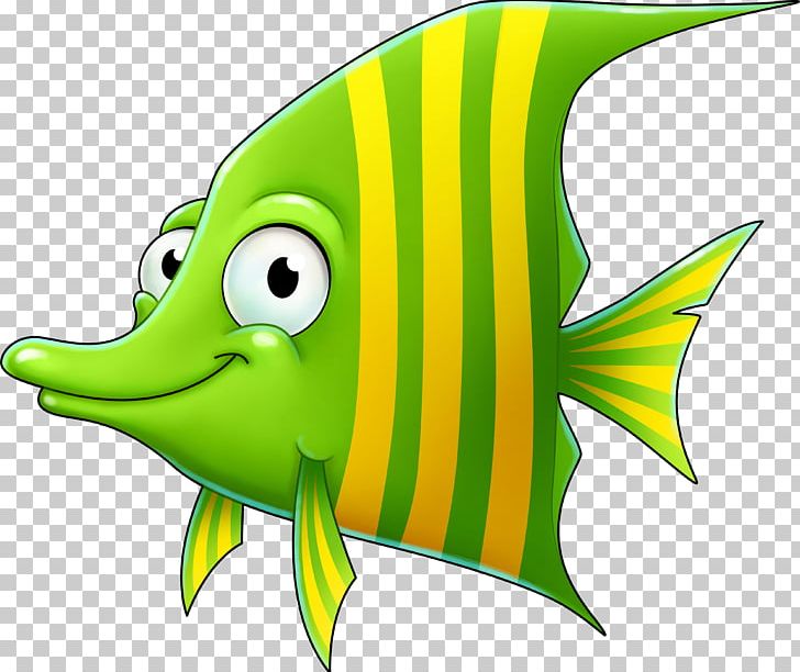 Green Cartoon Fish PNG, Clipart, Aquarium, Beak, Blue, Cartoon, Fauna Free PNG Download