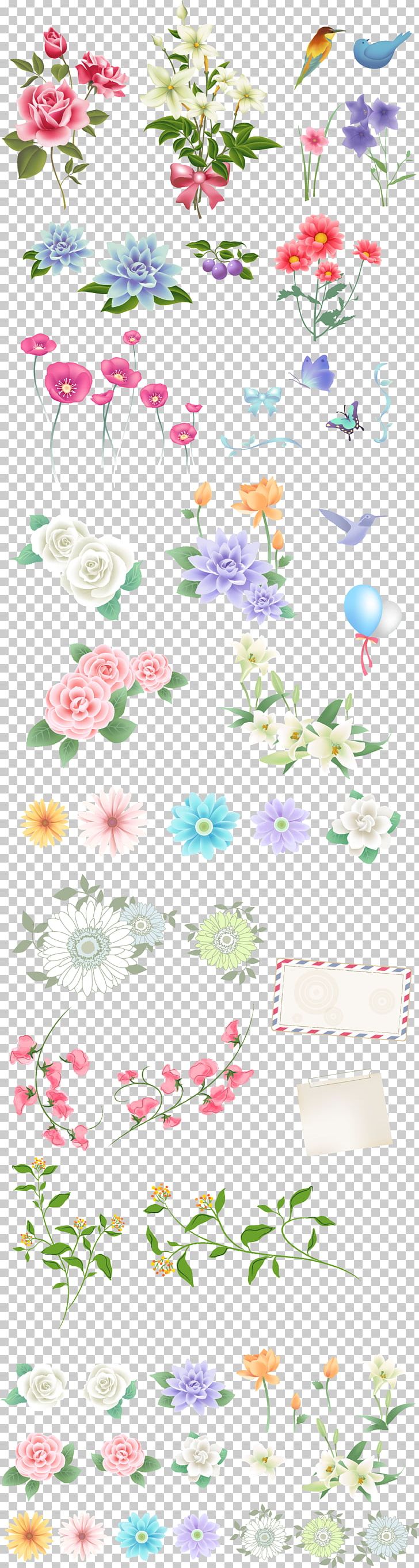 Flower Euclidean PNG, Clipart, Birds And Insects, Border, Branch ...