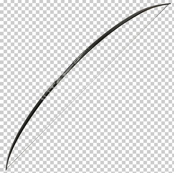 Longbow Bow And Arrow Flatbow Archery PNG, Clipart, Angle, Archery, Arrow, Black And White, Bow And Arrow Free PNG Download