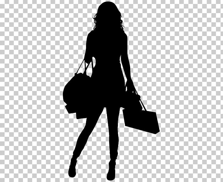 Silhouette Shopping PNG, Clipart, Animals, Black, Black And White, Clothing, Drawing Free PNG Download