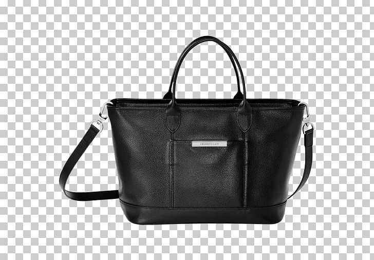 Tote Bag Handbag Leather Longchamp Strap PNG, Clipart, Bag, Baggage, Black, Brand, Fashion Accessory Free PNG Download