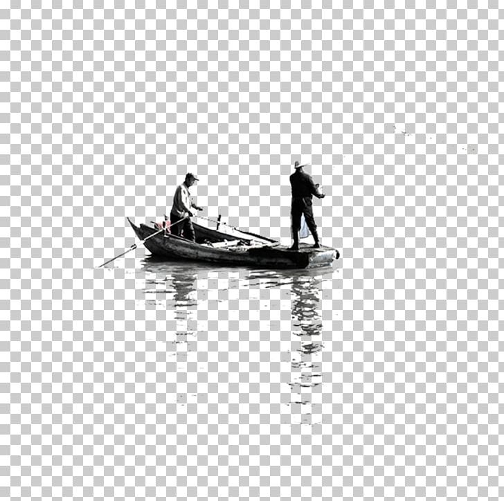 Black And White Water Recreation PNG, Clipart, Aquarium Fish, Artistic, Artistic Conception, Black, Boat Free PNG Download
