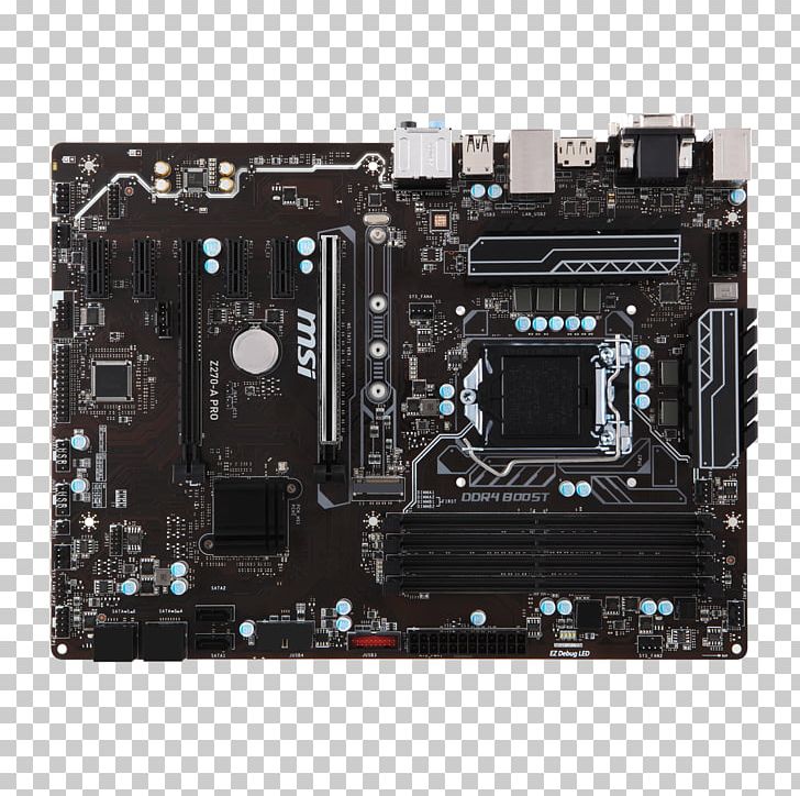 MSI Z270-A PRO LGA 1151 MSI H270 GAMING PRO CARBON Motherboard PNG, Clipart, Atx, Chipset, Computer, Computer Component, Computer Hardware Free PNG Download