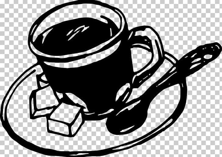 Coffee Cup Cafe Spoon PNG, Clipart, Artwork, Black And White, Cafe, Coffee, Coffee Cup Free PNG Download